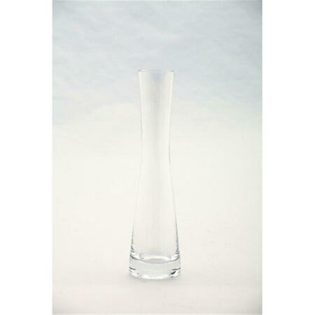 DIAMOND STAR 8 x 2 in. Glass Vase, Clear 50005